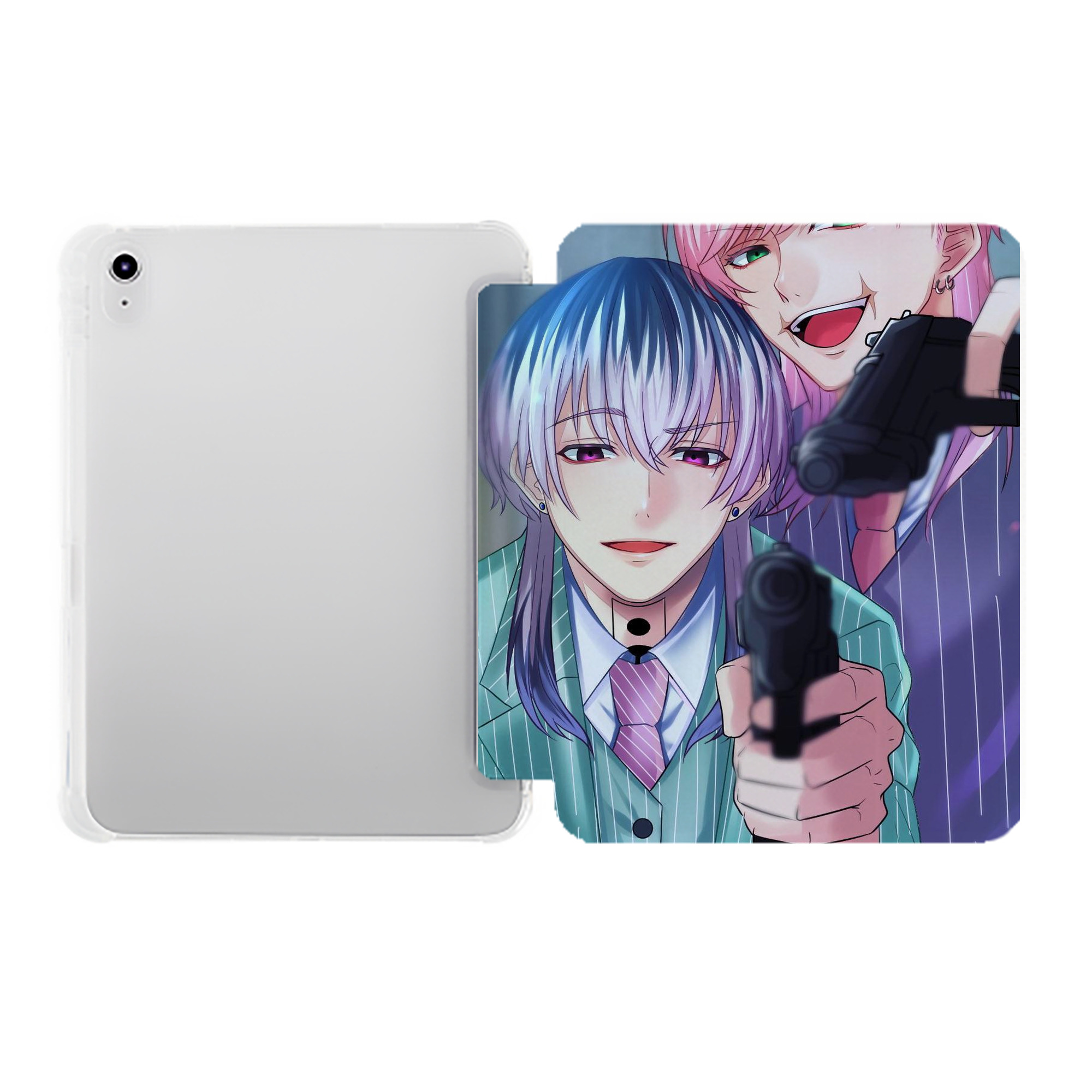 （画像用） 東京リベンジャーズ Tokyo Revengers IPad ケース ペン収納付き 三つ折りスタンド PUレザー×シリコン 対応機種9.5/10.5/10.9インチ